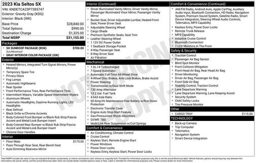 2023 Kia Seltos SX