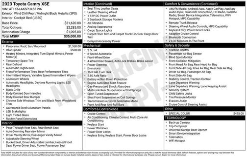 2023 Toyota Camry XSE