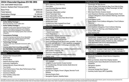 2024 Chevrolet Equinox EV RS