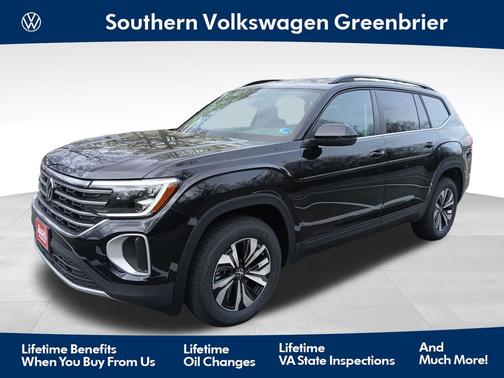 Deep Black Pearl Effect 2026 Volkswagen Atlas 2.0T SE