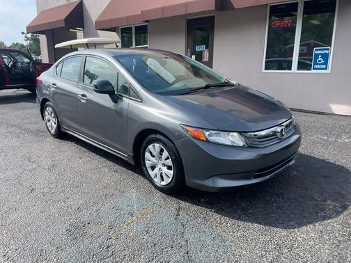 Gray 2012 Honda Civic LX