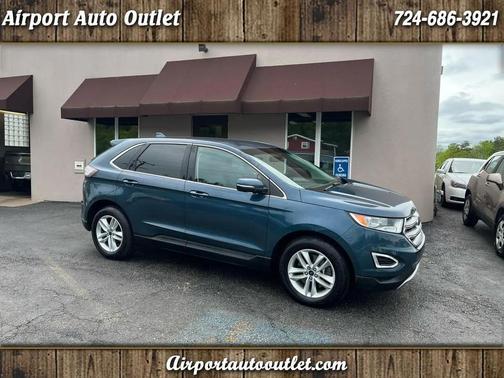 Blue 2016 Ford Edge SEL