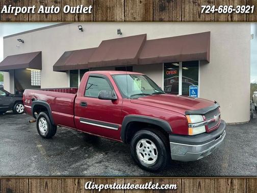 Burgundy 2004 Chevrolet Silverado 1500 LS