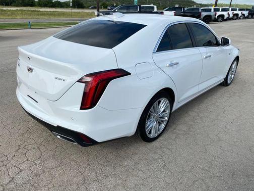 Summit White 2024 Cadillac CT4 Premium Luxury