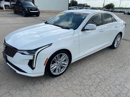 Summit White 2024 Cadillac CT4 Premium Luxury