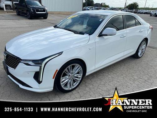 Summit White 2024 Cadillac CT4 Premium Luxury