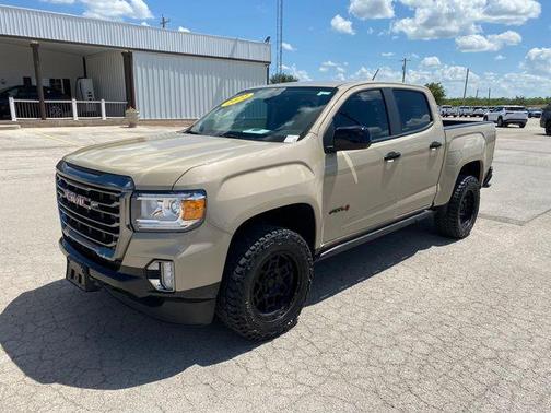 Desert Sand Metallic 2022 GMC Canyon AT4 w/Leather