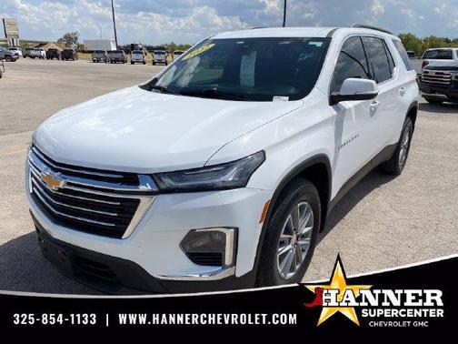 Summit White 2022 Chevrolet Traverse LT Cloth