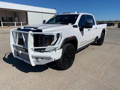 White Frost Tri-Coat 2024 GMC Sierra 3500 Denali Ultimate