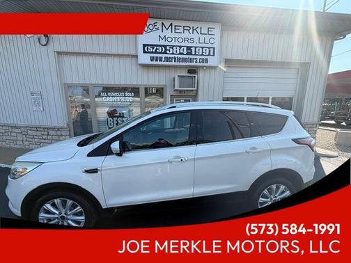 White Platinum Metallic Tri-Coat 2017 Ford Escape Titanium 4WD