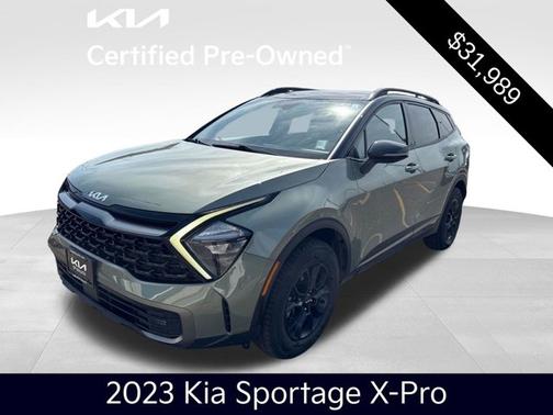 Jungle Green/Ebony Black Roof 2023 Kia Sportage X-Pro