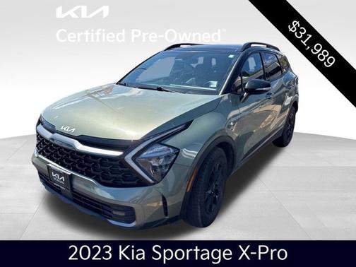 Jungle Green/Ebony Black Roof 2023 Kia Sportage X-Pro