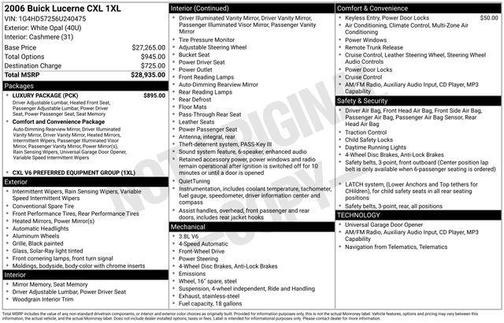 2006 Buick Lucerne CXL