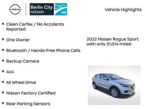 2022 Nissan Rogue Sport S