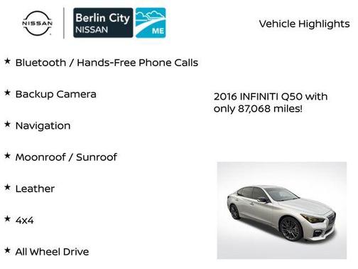 2016 INFINITI Q50 3.0t RED SPORT 400