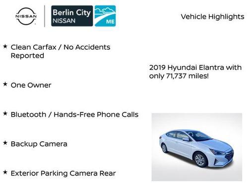 2019 Hyundai ELANTRA SE