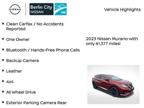 2023 Nissan Murano SL Intelligent AWD