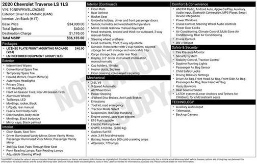 2020 Chevrolet Traverse LS