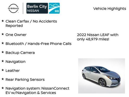2022 Nissan Leaf SL PLUS 62 kWh