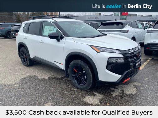 Everest White Pearl Tricoat 2026 Nissan Rogue Rock Creek