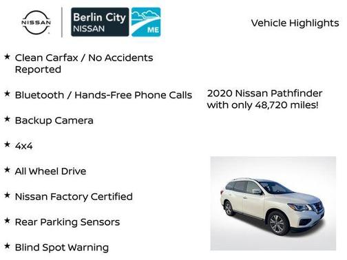 2020 Nissan Pathfinder SV 4WD