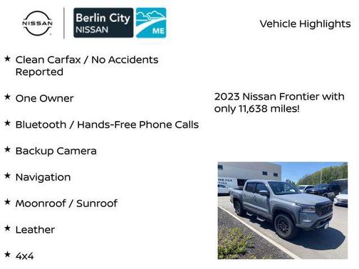 Boulder Gray Pearl 2023 Nissan Frontier PRO-4X