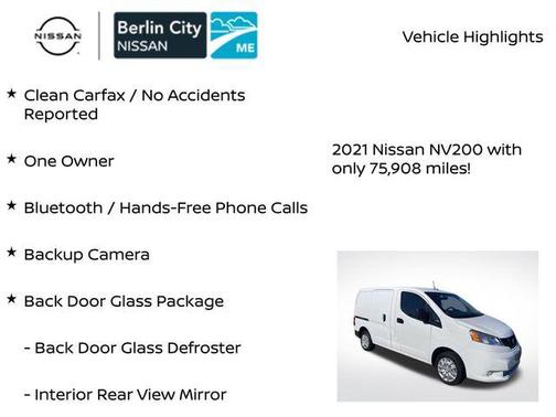 2021 Nissan NV200 S