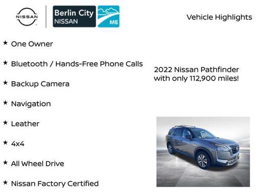 Gun Metallic/Super Black 2022 Nissan Pathfinder SL 4WD