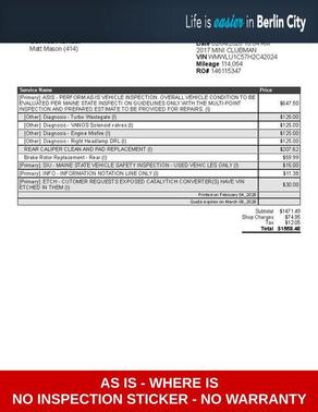 2017 MINI Clubman Cooper ALL4