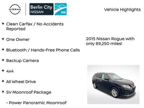 2015 Nissan Rogue SV