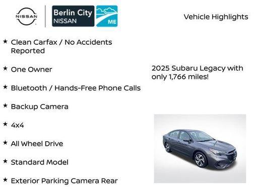 2025 Subaru Legacy Premium