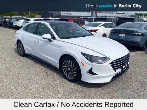 Serenity White 2023 Hyundai SONATA Hybrid Limited