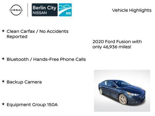 2020 Ford Fusion SE