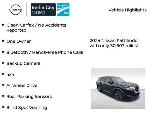 2024 Nissan Pathfinder S 4WD