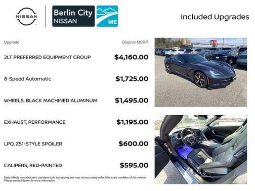 Night Race Blue Metallic 2015 Chevrolet Corvette Stingray