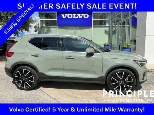 Sage Green Metallic 2024 Volvo XC40 B5 Plus Bright Theme
