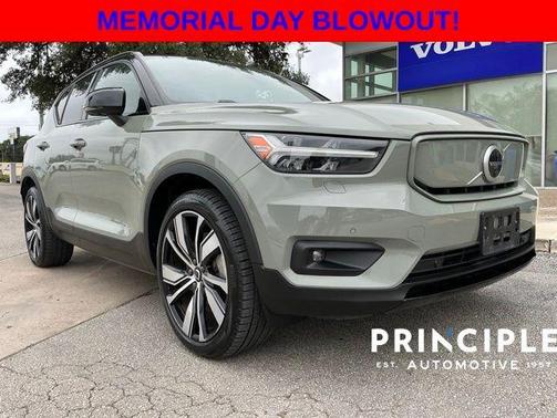 Sage Green 2021 Volvo XC40 Recharge Pure Electric P8