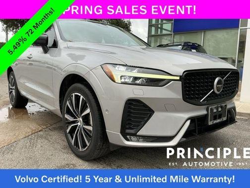 Silver 2023 Volvo XC60 B5 Plus Dark Theme