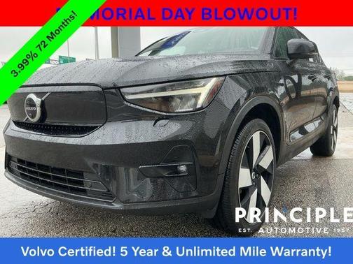 Onyx Black Metallic 2023 Volvo C40 Recharge Pure Electric Twin Ultimate