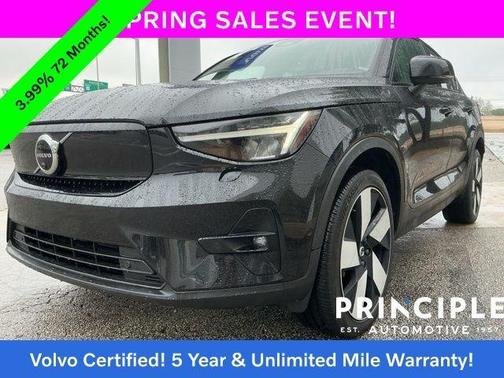Onyx Black Metallic 2023 Volvo C40 Recharge Pure Electric Twin Ultimate