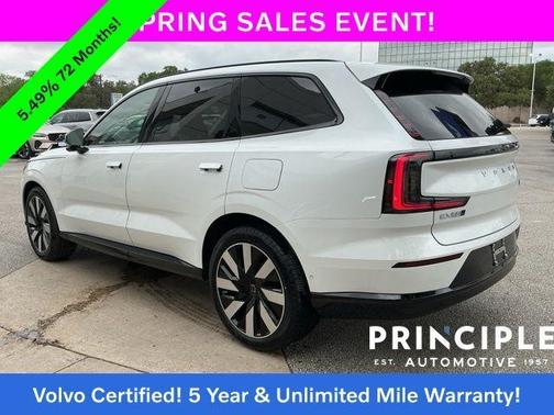 Crystal White Metallic 2025 Volvo EX90 Twin Motor Ultra