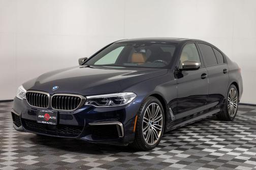 Mediterranean Blue Metallic 2019 BMW M550 i xDrive