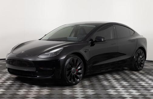 Black 2022 Tesla Model 3 Performance