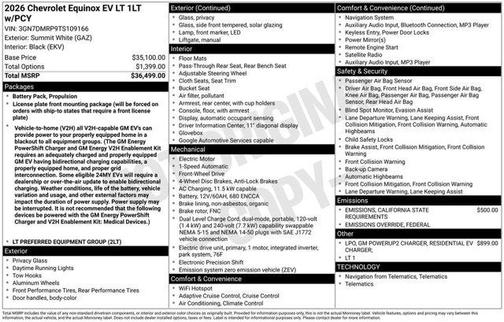 2026 Chevrolet Equinox EV LT 1
