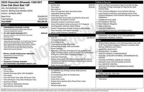 2025 Chevrolet Silverado 1500 RST