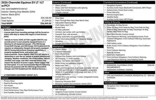 2026 Chevrolet Equinox EV LT 1