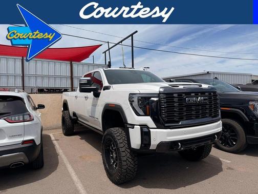 White Frost Tri-Coat 2024 GMC Sierra 3500 Denali Ultimate