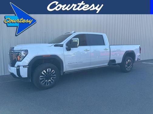 White Frost Tri-Coat 2024 GMC Sierra 3500 Denali Ultimate