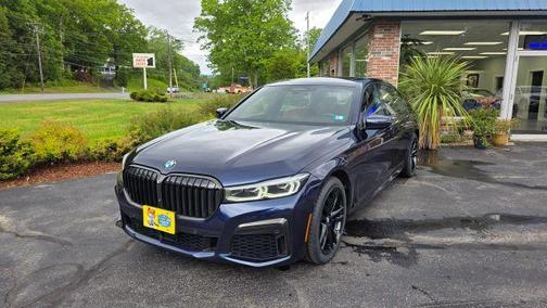 Blue 2021 BMW 750 i xDrive