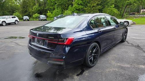 Blue 2021 BMW 750 i xDrive